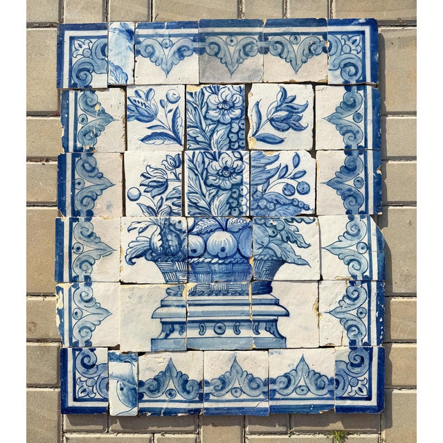 Circa: 18th Century. Country: Portugal. Material: Earthenware, Tin-glazed pottery. Item condition: Some repairs, flaws and...