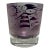 2003 Leandra Drumm Amethyst Etched Art Glass Girl & Cat Vase Signed 8″ For Sale