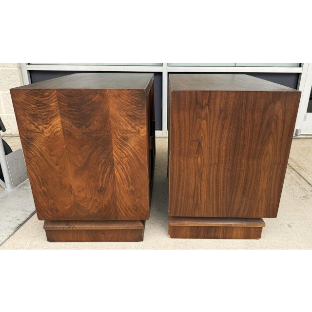 Pair of 1970s Brutalist-Inspired Nightstands For Sale In Raleigh - Image 6 of 17