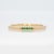 2020s Elegant Green Tsavorite Band Ring in Solid 14k Yellow Gold Jewelry, Size 6.75 For Sale - Image 5 of 8