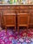 Louis XVI Style Mahogany Bedside Tables with Brass Trims, 1970s, Set of 2 For Sale - Image 4 of 5