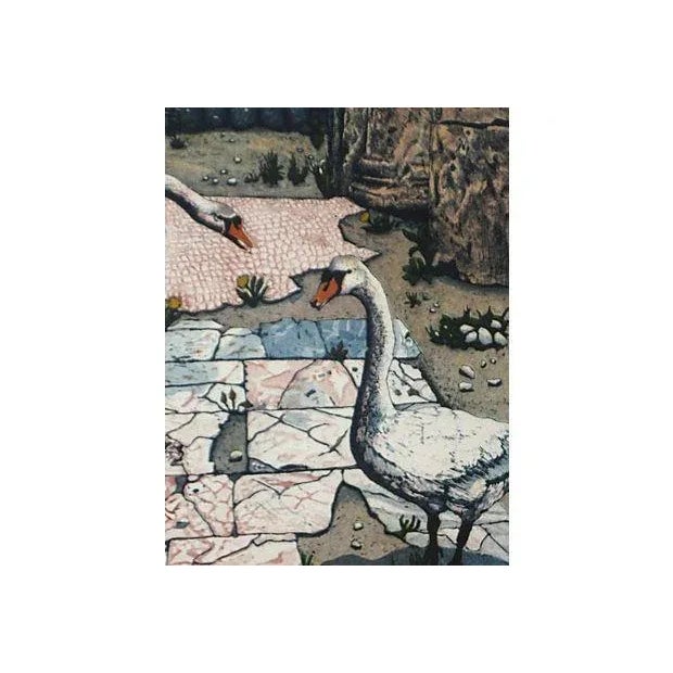 1990s "Utica II Cato's Song" Color Etching by Eleanor Rappe For Sale - Image 5 of 6