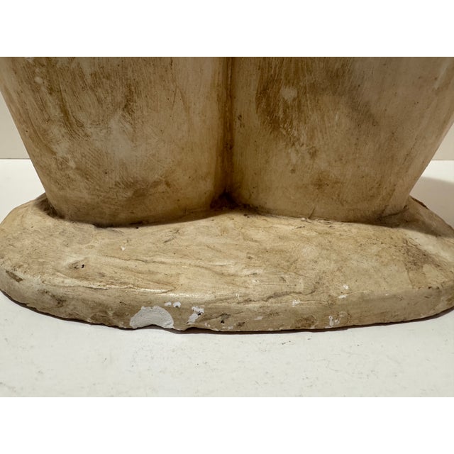 Beige 1960s Larry Mohr Female Torso Sculpture in Painted Plaster For Sale - Image 8 of 10