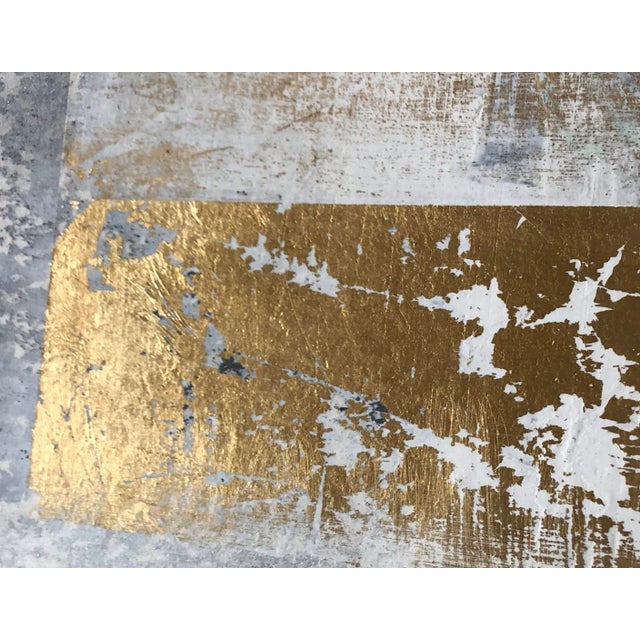 2020s Fortissimo 102 One of a Kind Gold Leaf Painting For Sale - Image 5 of 6