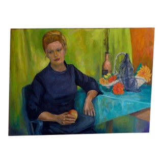 Modern Painting Woman & Cafe Restaurant For Sale