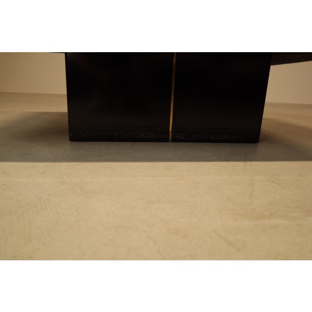 Modern Etched Brass Coffee Table by Christian Heckscher, Belgium, 1970s For Sale - Image 3 of 16