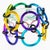 Black David Spada Modernist Rainbow Multicolor Aluminum Bangle Bracelet For Sale - Image 8 of 14