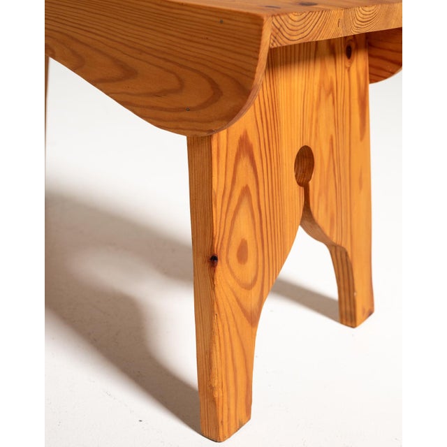 1960s Pine Stool, Sweden, 1960s For Sale - Image 5 of 10