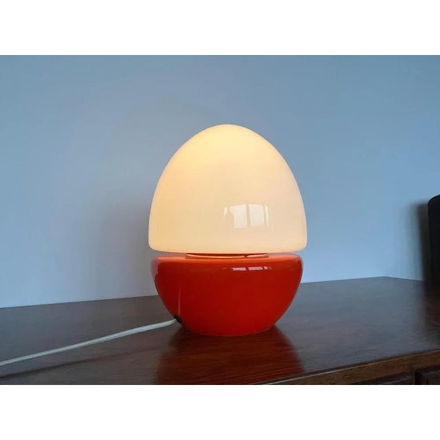 Space Age Czechoslovakian Table Lamps in Glass, 1960, Set of 2 For Sale - Image 6 of 7