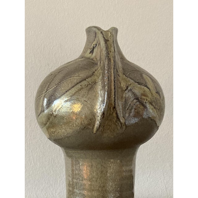 Brutalist Studio Ceramic Vase by Fritz Van Daalen For Sale - Image 10 of 12