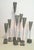 Brutalist MCM Tage Andersen Brutalist Welded Wire Woven Mesh Candle Cones on Block Bases Style /7 For Sale - Image 3 of 10