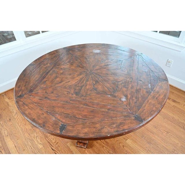 American 1980s Theodore Alexander "Castle Bromwich" Round Dining For Sale - Image 3 of 9