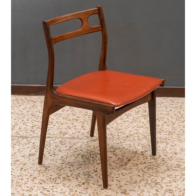 1960s Dining Chairs by Johannes Andersen for Uldum Møbelfabrik, Denmark, 1960s, Set of 4 For Sale - Image 5 of 11