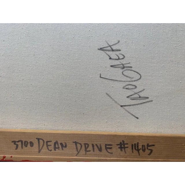 1990s Large Painting by Eddie Powel AKA Tao Gaea For Sale - Image 5 of 13