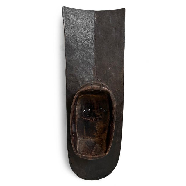 Mid 20th Century Vintage Grebo Tribal African Mask Wall Art For Sale - Image 5 of 5