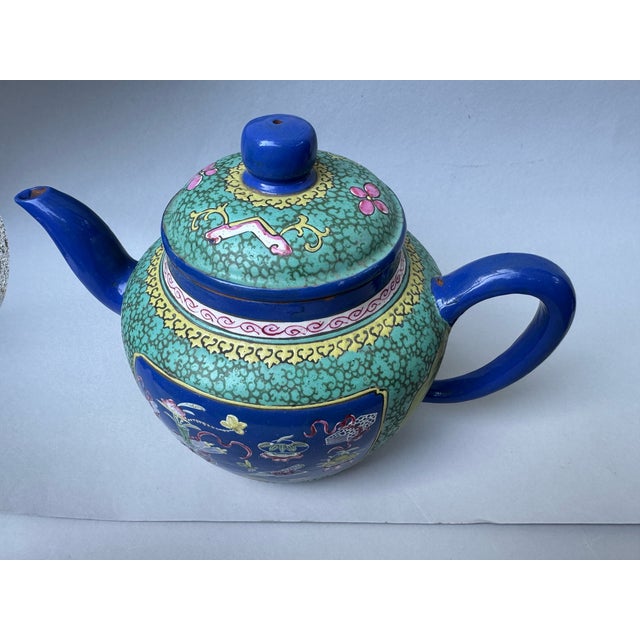 Chinese Chinese Yixing Style Ceramic Teapot For Sale - Image 3 of 8