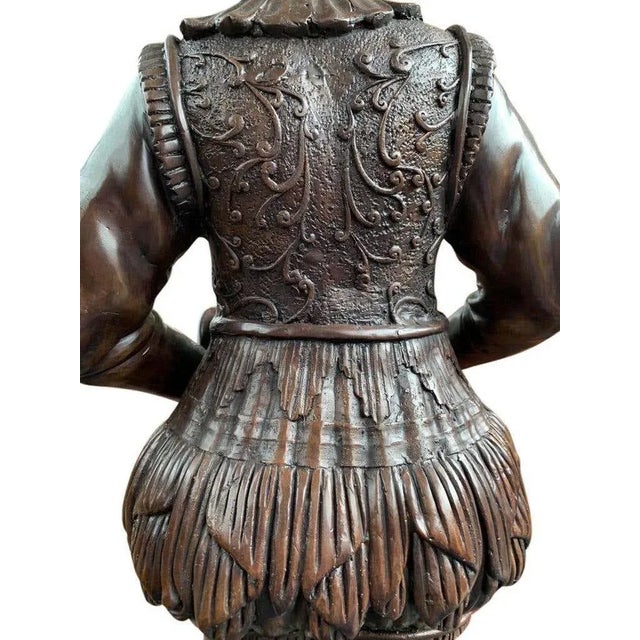 Large Bronze Elizabethan Page Boy Fountain Statues, 20th Century, Set of 2 For Sale - Image 6 of 14