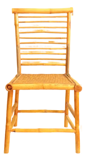 1970s Boho Chic Bamboo & Woven Cane Chair