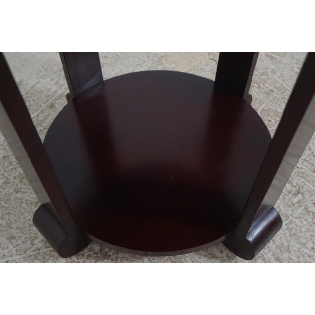 Kindel Dorothy Draper 5th Avenue Mahogany Lamp Table For Sale - Image 12 of 14