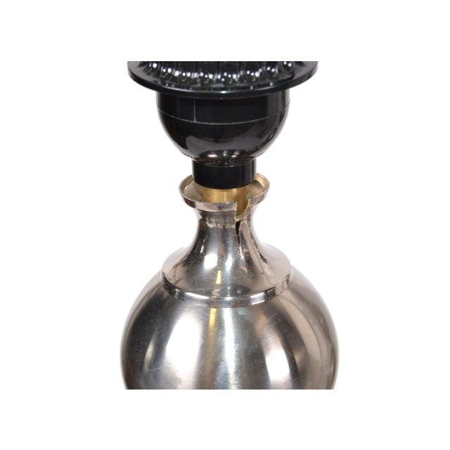Metal Maison Barbier French Mid-Century Modern Two Spheres Table Lamps, 1970 - Pair For Sale - Image 7 of 10