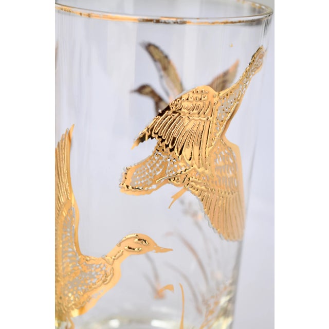 1960s Libbey Golden Mallard Highball Glasses - Set of 4 For Sale In San Diego - Image 6 of 10