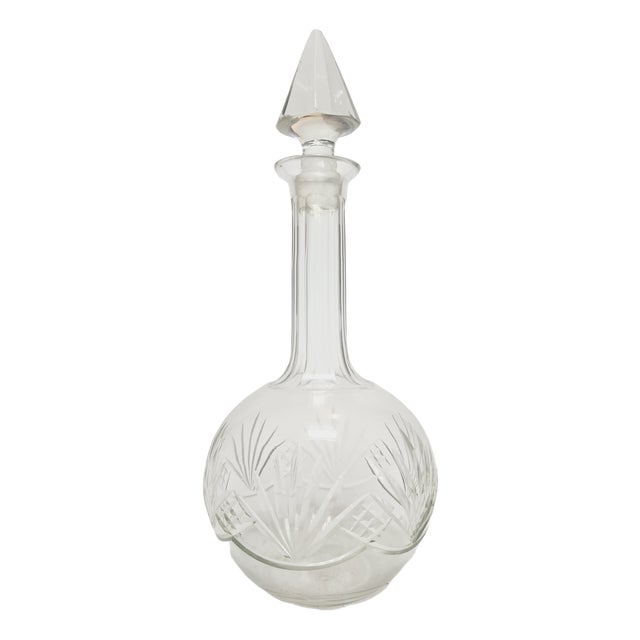 Art Deco Crystal Carafe, Germany, 1900s For Sale