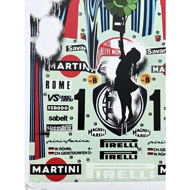 Pop Art Death Nyc - Girl With Murakami Green Balloon and Martini - Limited Edition With Certificate For Sale - Image 3 of 5