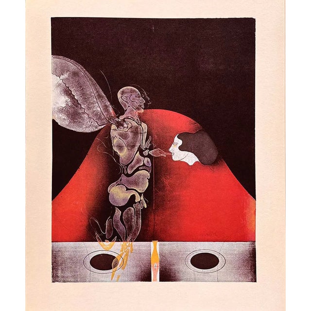 Paul Wunderlich 19 L’Ange a L’index 1974 For Sale