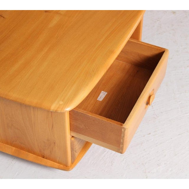 Mid-Century Pandora's Box Side Table in Beech and Elm from Ercol, 1970s For Sale - Image 12 of 13