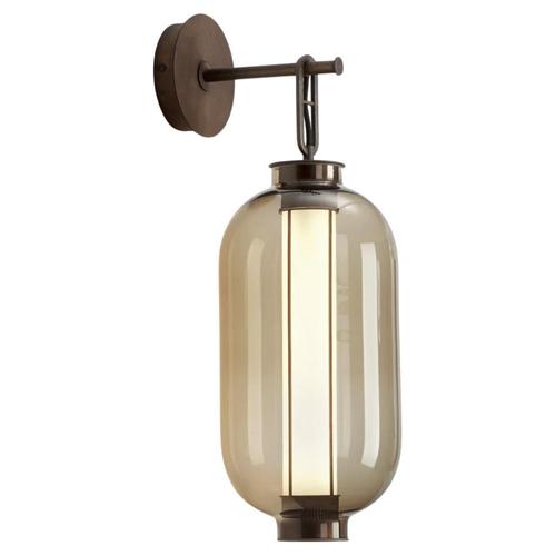 Bai a Ba Ba Bronze-Amber Glass Diffuser Wall Lamp by Neri and Hu for Parachilna For Sale - Image 11 of 11