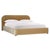 Renfrow Velvet Rounded King Bed Frame For Sale - Image 4 of 6