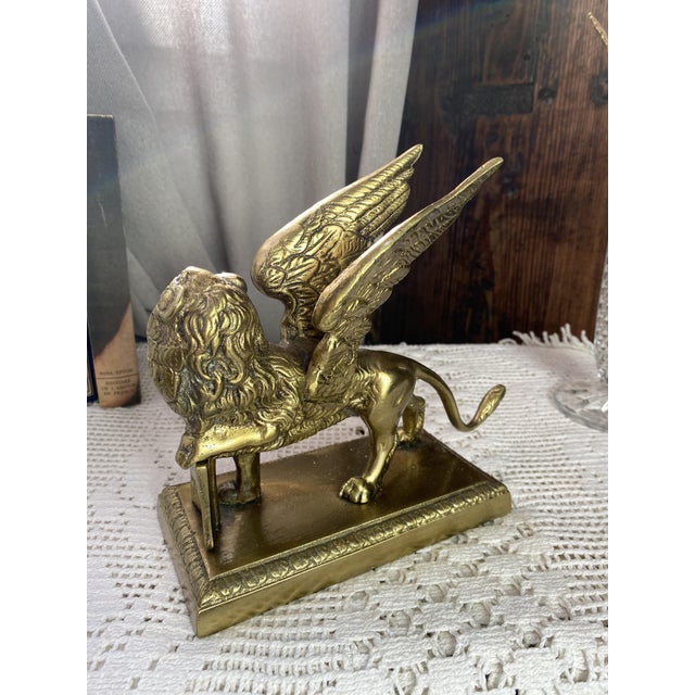 Bronze Lion of Saint Mark, 1920s For Sale - Image 9 of 13