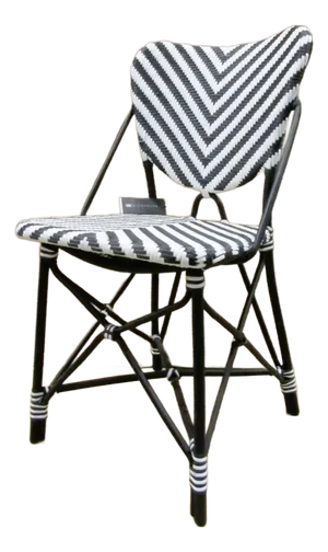 Eichholtz Colony Rattan Chevron Dining Side Chair