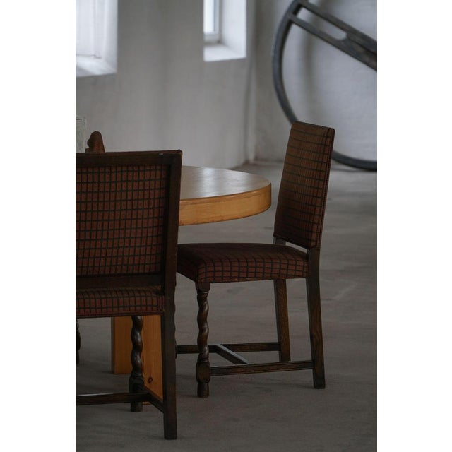Gillberga Oak Dining Chairs from Nordiska Kompaniet, 1923, Set of 4 For Sale - Image 11 of 18