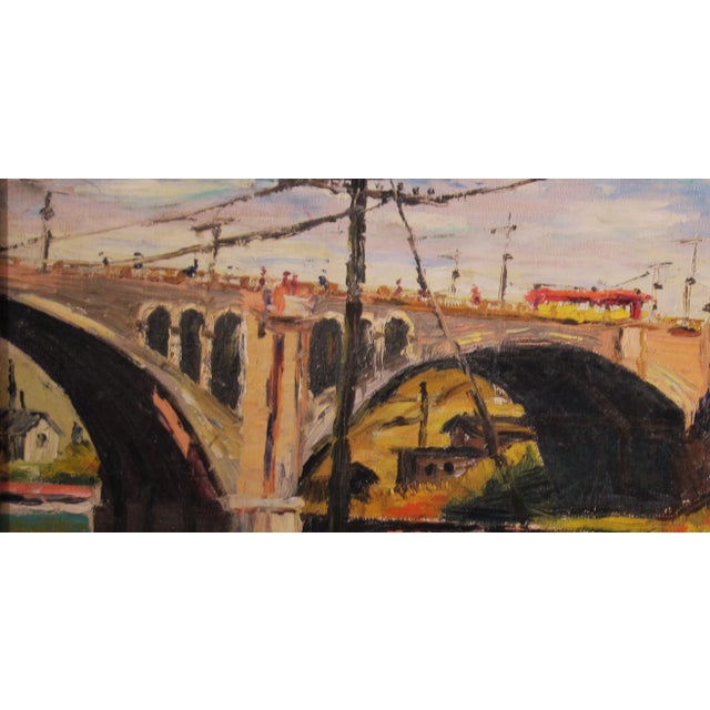 Brown Bert Pumphrey, Under the Bridge, c,1970 For Sale - Image 8 of 11
