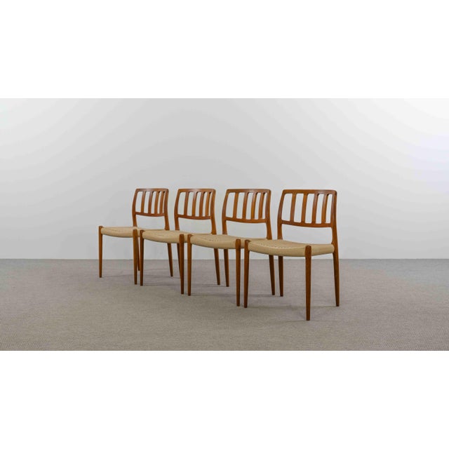 Vintage Danish Teak Chairs by Niels O. Möller, 1970s, Set of 4 For Sale - Image 3 of 18