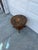 Vintage French Louis XV Style Round Marquetry Side Table With Floral Inlay & Lower Shelf For Sale In New York - Image 6 of 12