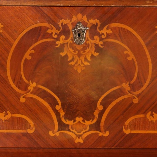 Brown Roman Style Desk with Maple Inlays For Sale - Image 8 of 14