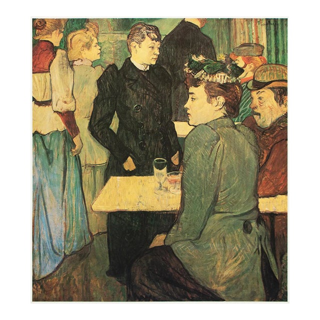 1977 After Henri De Toulouse-Lautrec "A Corner of the Moulin De La Galette", Large Print For Sale