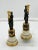 French Pair of 19th Century French Bronze and Marble Consulat Candlesticks For Sale - Image 3 of 3