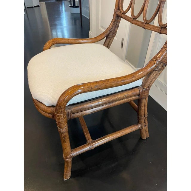 Late 20th Century Bamboo Accent Chair by Henredon For Sale In Chicago - Image 6 of 9