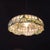 Gold 1910s Duffner & Kimberly Attr Arts & Crafts Leaded Stained Glass Hanging Light For Sale - Image 8 of 11