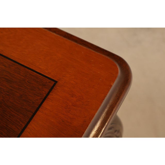 Stickley Chippendale Style Mahogany Expandable Dining Table For Sale - Image 11 of 18