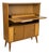 Mid 20th Century Modern Walnut Drop Front Dry Bar Cabinet For Sale
