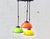 Space Age Pendant Lamp with Colored Metal Shades, 1970s For Sale - Image 3 of 13