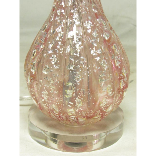 Pair of Murano Art Glass Lamps For Sale - Image 11 of 14