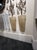 Modern Pair of Modern Gold Ribbed Murano Glass Sconces For Sale - Image 3 of 5