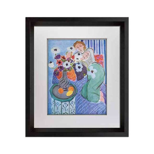 Blue Henri Matisse Limited Edition Signed “Blue Odalisque" Lithograph W/Frame For Sale - Image 8 of 8