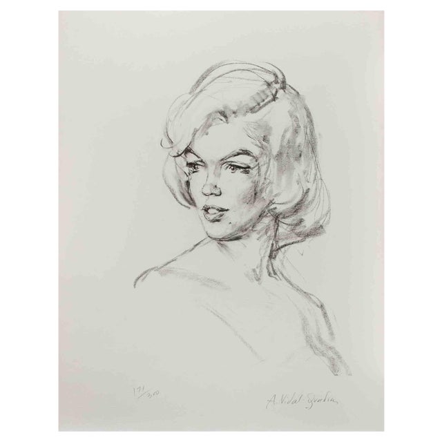 Alejo Vidal-Quadras, Just Marilyn, Lithograph, Mid-20th Century For Sale