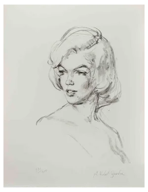 Alejo Vidal-Quadras, Just Marilyn, Lithograph, Mid-20th Century